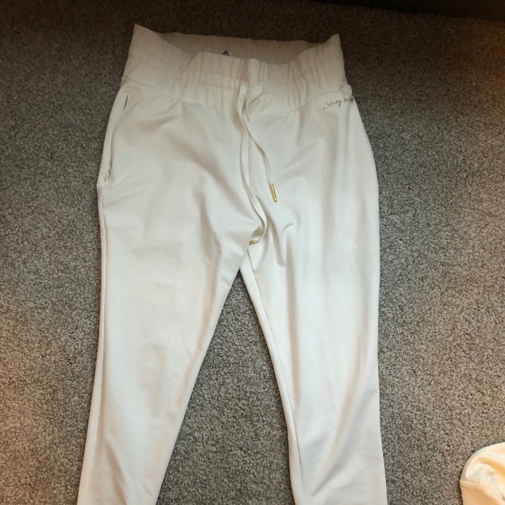 Whitney Simmons White Joggers